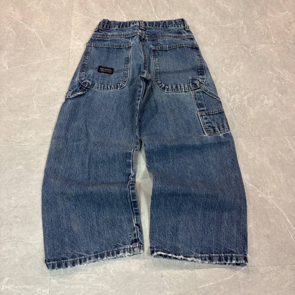 Wrangler WRG Jeans Co Kids Carpenter Jeans Blue Denim Size 8 Regular 87GBWDV